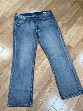 Buffalo David Bitton Men's Straight Jeans in Faded Blue